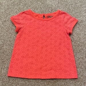 OshKosh B'gosh Coral Eyelet Tee